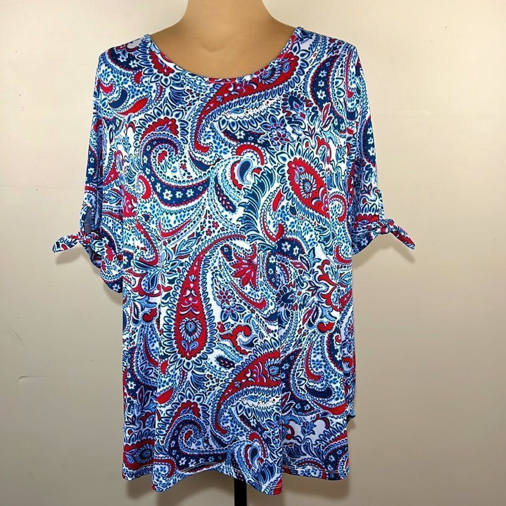 Ruby Rd Paisley Print Top